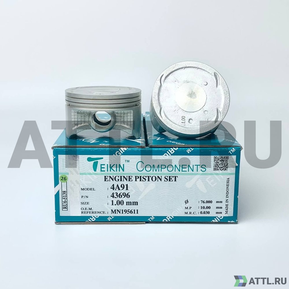 TEIKIN 43696 100 Комплект поршней 4A91