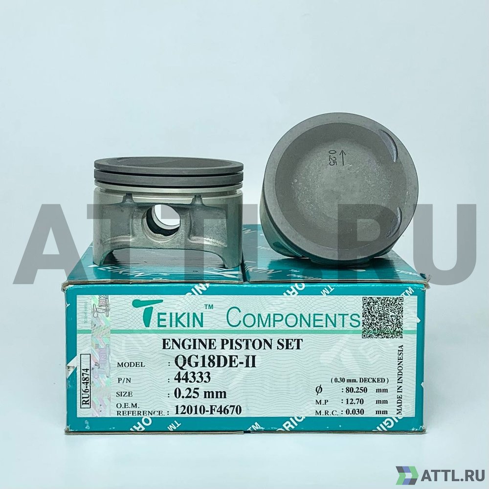 TEIKIN 44333 025 Комплект поршней QG18DE-II