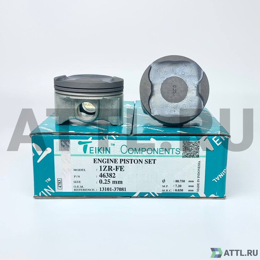 TEIKIN 46382 025 Комплект поршней 1ZR-FE d80,5+0.25 1-1-1,5