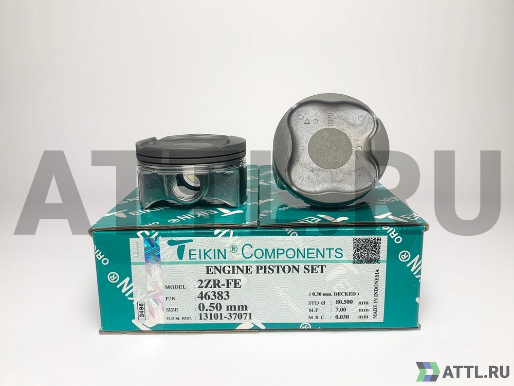TEIKIN 46383 050 Комплект поршней 2ZR-FE d80,5+0.50 1-1-1,5