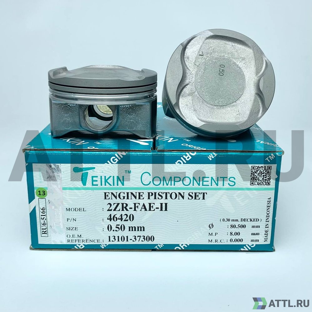 TEIKIN 46420 050 Комплект поршней 2ZR-FAE-II d80,5+0.50 1-1-2