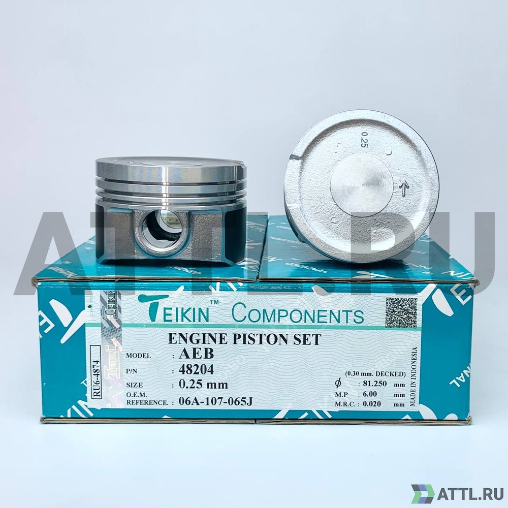 TEIKIN 48204 025 Комплект поршней AEB d81+0.25 1,5-1,75-2