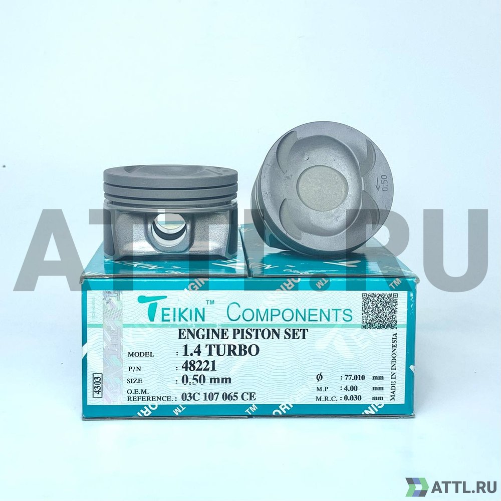 TEIKIN 48221 050 Комплект поршней 1.4 TURBO d76,51+0.50 1,2-1,5-2