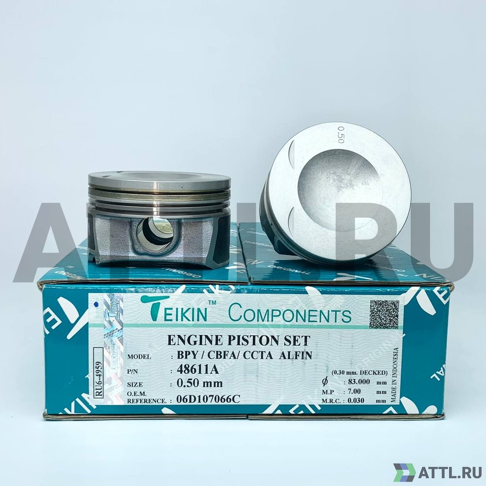 TEIKIN 48611A 050 Комплект поршней BPY,CBFA,CCTA усиленный d82,5+0.50 1,2-1,5-2