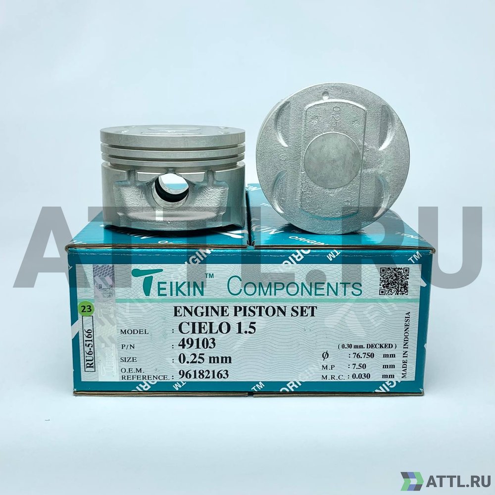 TEIKIN 49103 025 Комплект поршней CIELO 1.5 d76,5+0.25 1,5-1,5-3