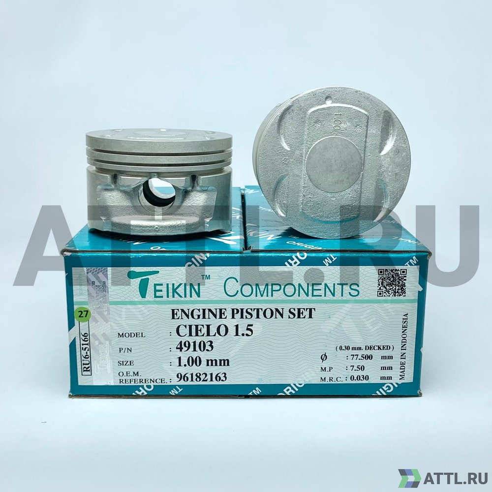 TEIKIN 49103 100 Комплект поршней CIELO 1.5 d76,5+1.00 1,5-1,5-3