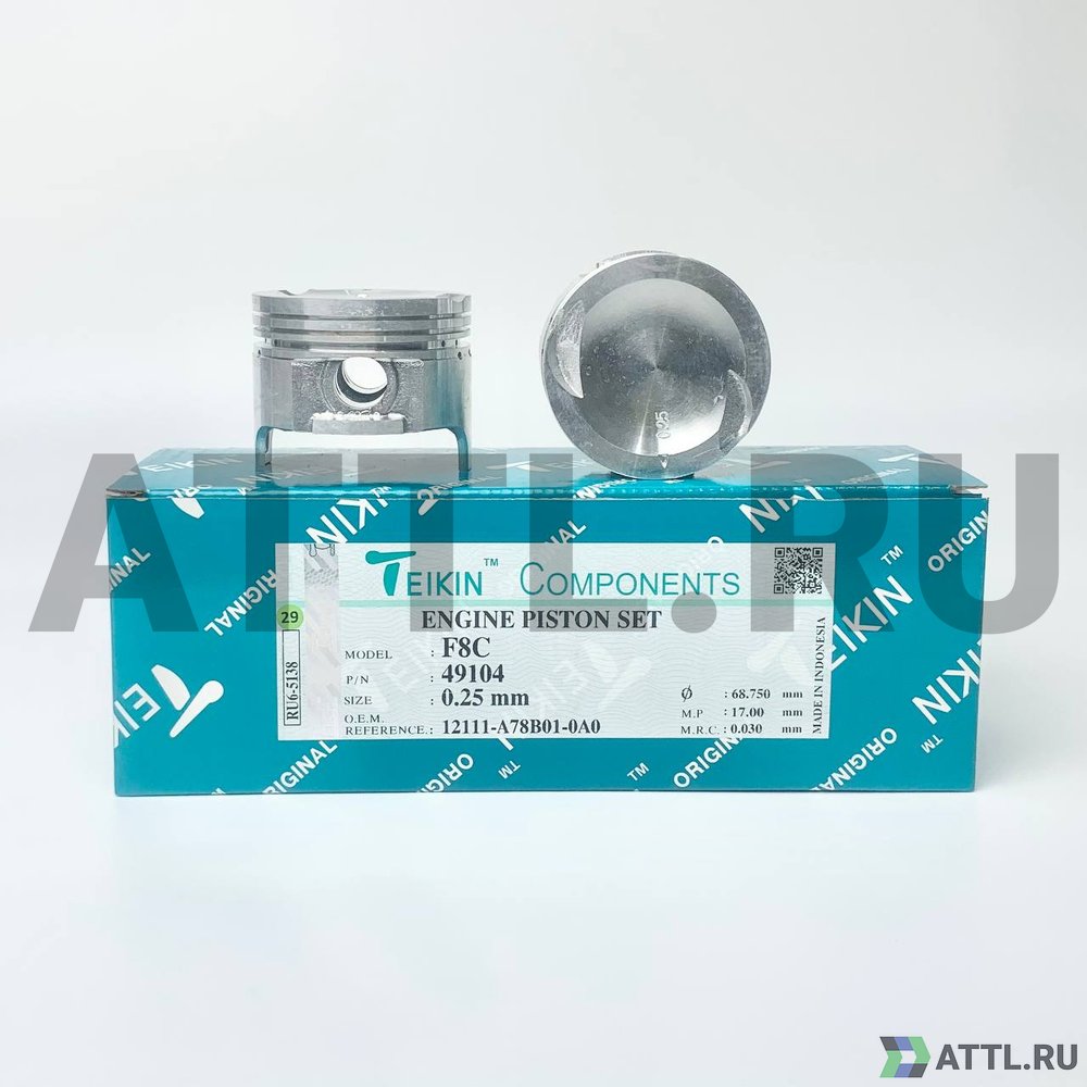 TEIKIN 49104 025 Комплект поршней F8C d68,5+0.25 1,2-1,5-2,8