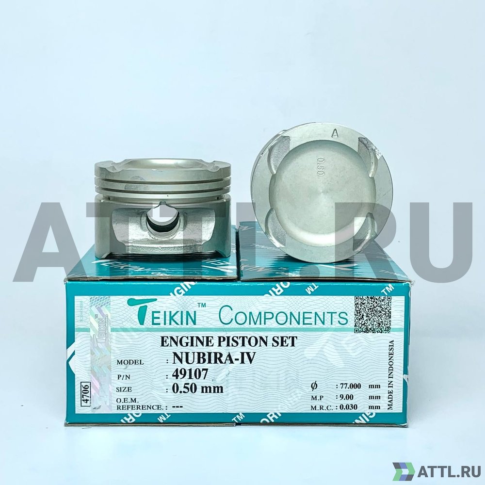 TEIKIN 49107 050 Комплект поршней NUBIRA-IV d76,5+0.50 1,5-1,5-3