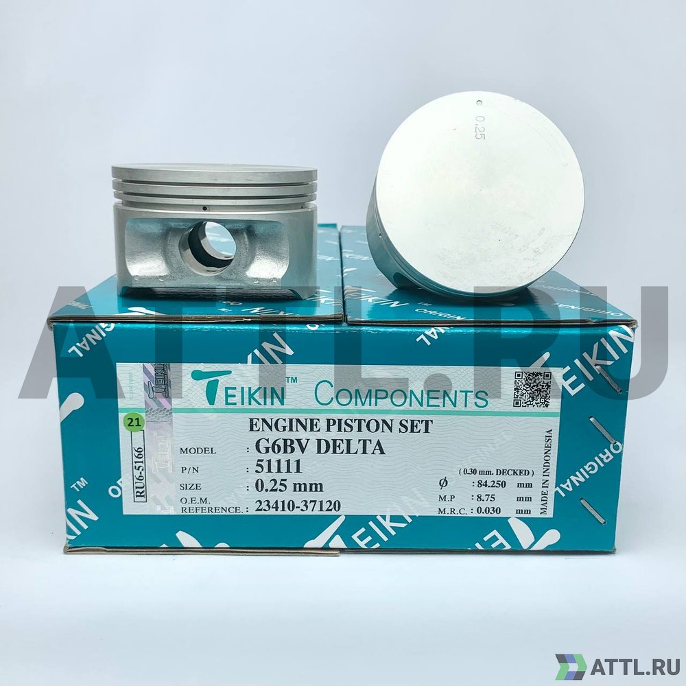 TEIKIN 51111 025 Комплект поршней G6BV DELTA d84+0.25 1,2-1,2-2,5