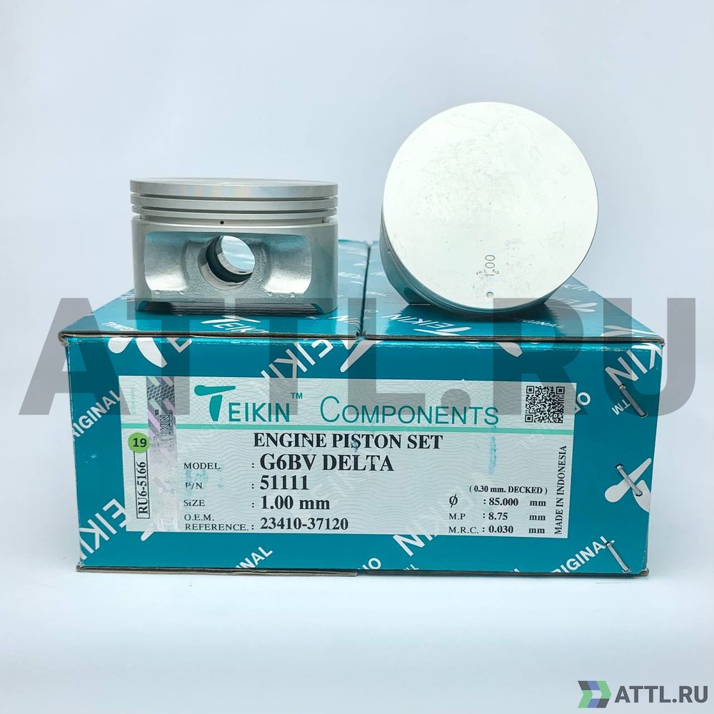 TEIKIN 51111 100 Комплект поршней G6BV DELTA d84+1.00 1,2-1,2-2,5