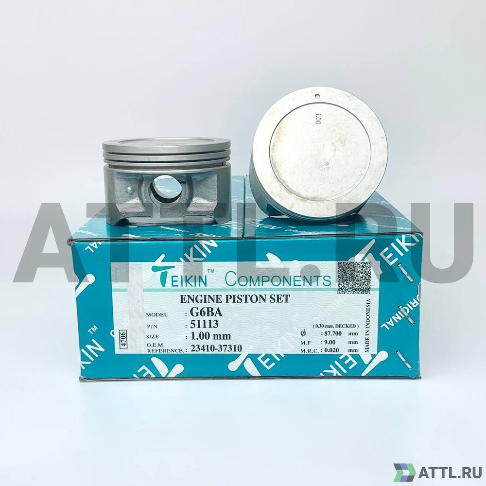 TEIKIN 51113 100 Комплект поршней G6BA d86,7+1.00 1,2-1,2-2,5