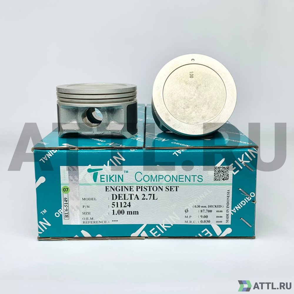 TEIKIN 51124 100 Комплект поршней G6BA d86,7+1.00 1,2-1,2-2
