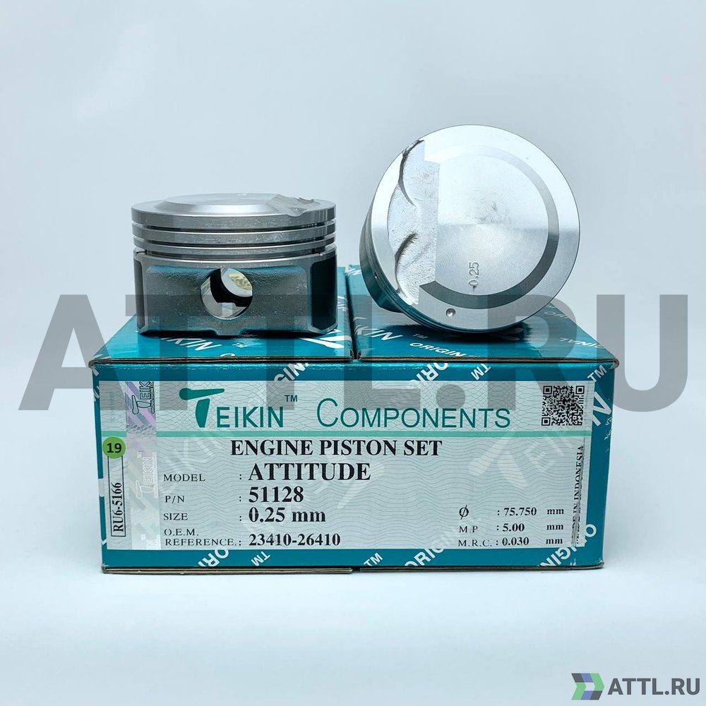 TEIKIN 51128 025 Комплект поршней G4EE d75,5+0.25 1,2-1,2-2