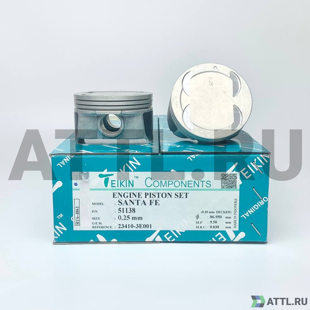 TEIKIN 51138 025 Комплект поршней SANTA FE