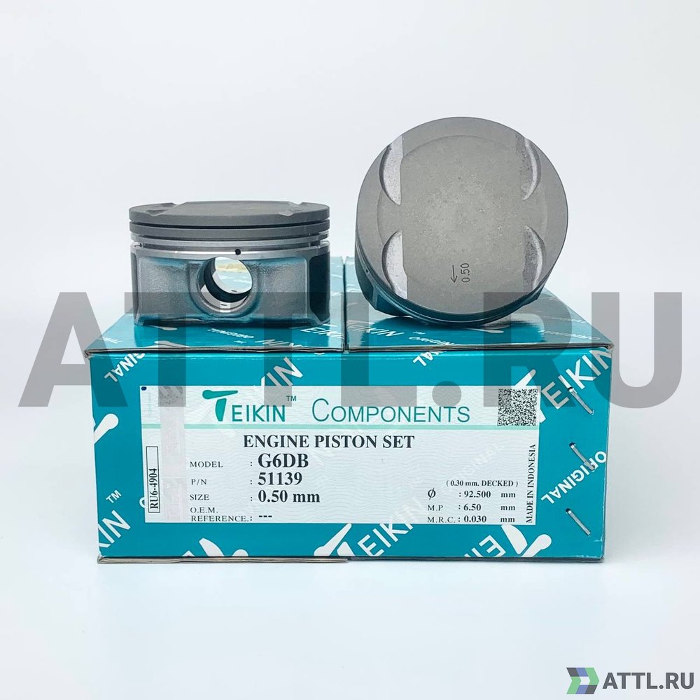 TEIKIN 51139 050 Комплект поршней G6DB d92+0.50 1,2-1,2-2
