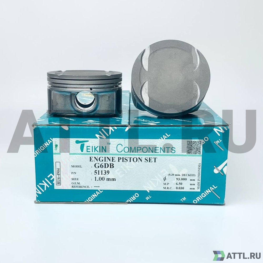 TEIKIN 51139 100 Комплект поршней G6DB d92+1.00 1,2-1,2-2