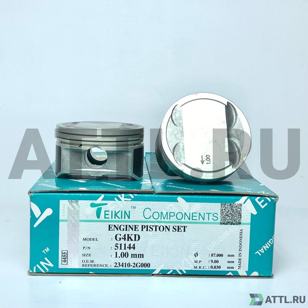 TEIKIN 51144 100 Комплект поршней G4KD d86+1.00 1,2-1,2-2