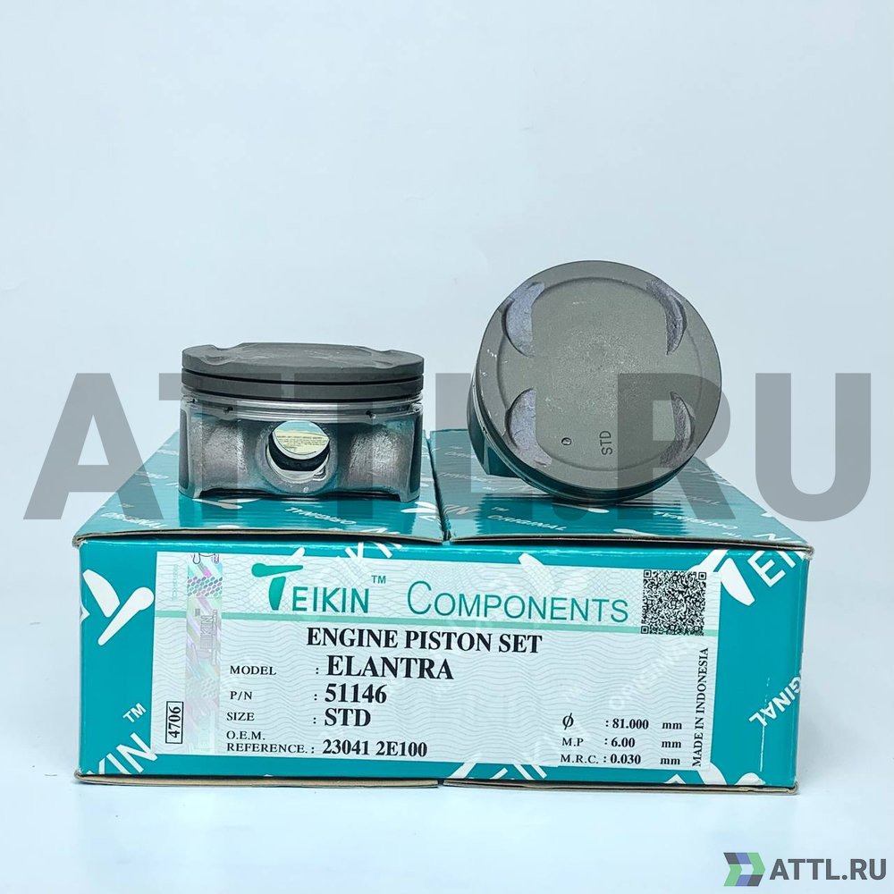 TEIKIN 51146 std Комплект поршней ELANTRA d81 STD 1-1,2-2