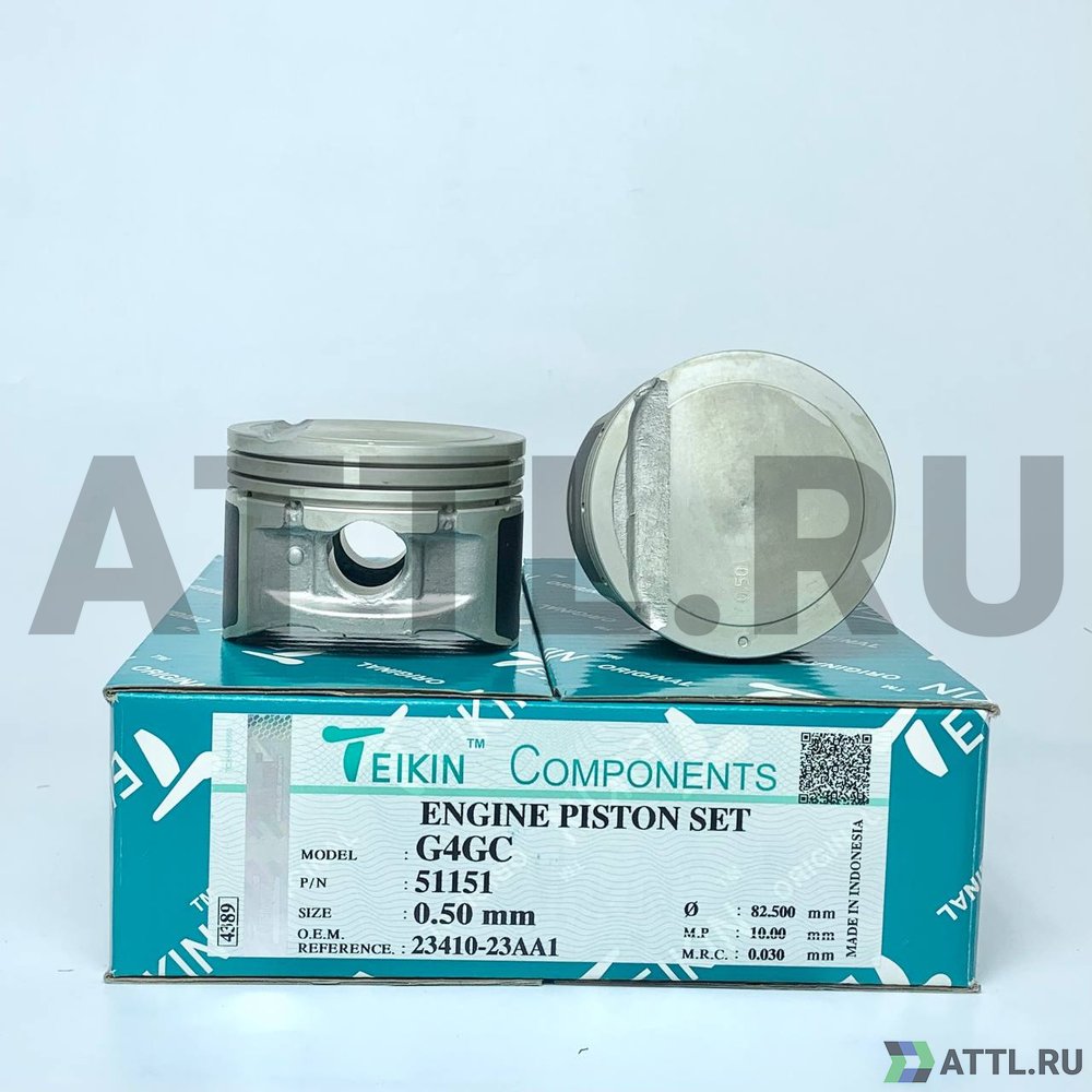 TEIKIN 51151 050 Комплект поршней G4GC d82+0.50 1,2-1,2-2