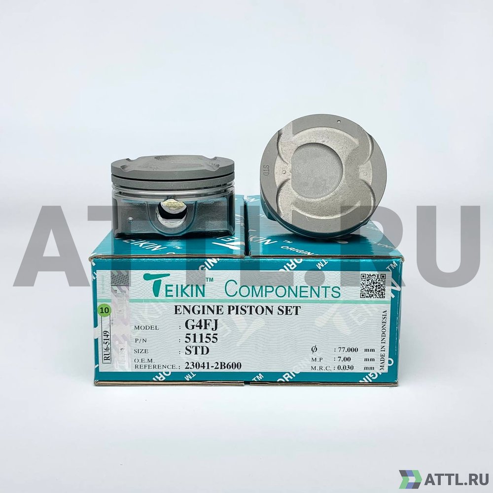 TEIKIN 51155 std Комплект поршней G4FJ d77 STD 1,2-1,2-2