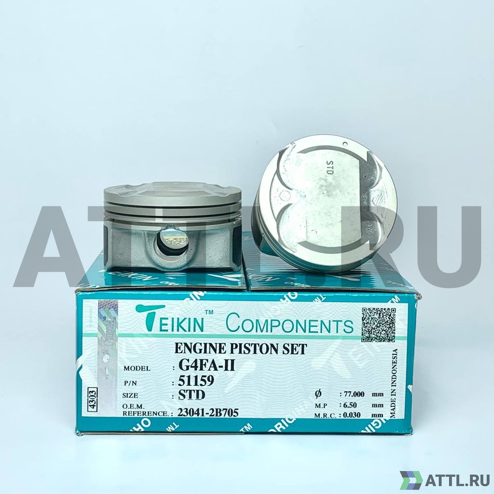 TEIKIN 51159 std Комплект поршней G4FA-II