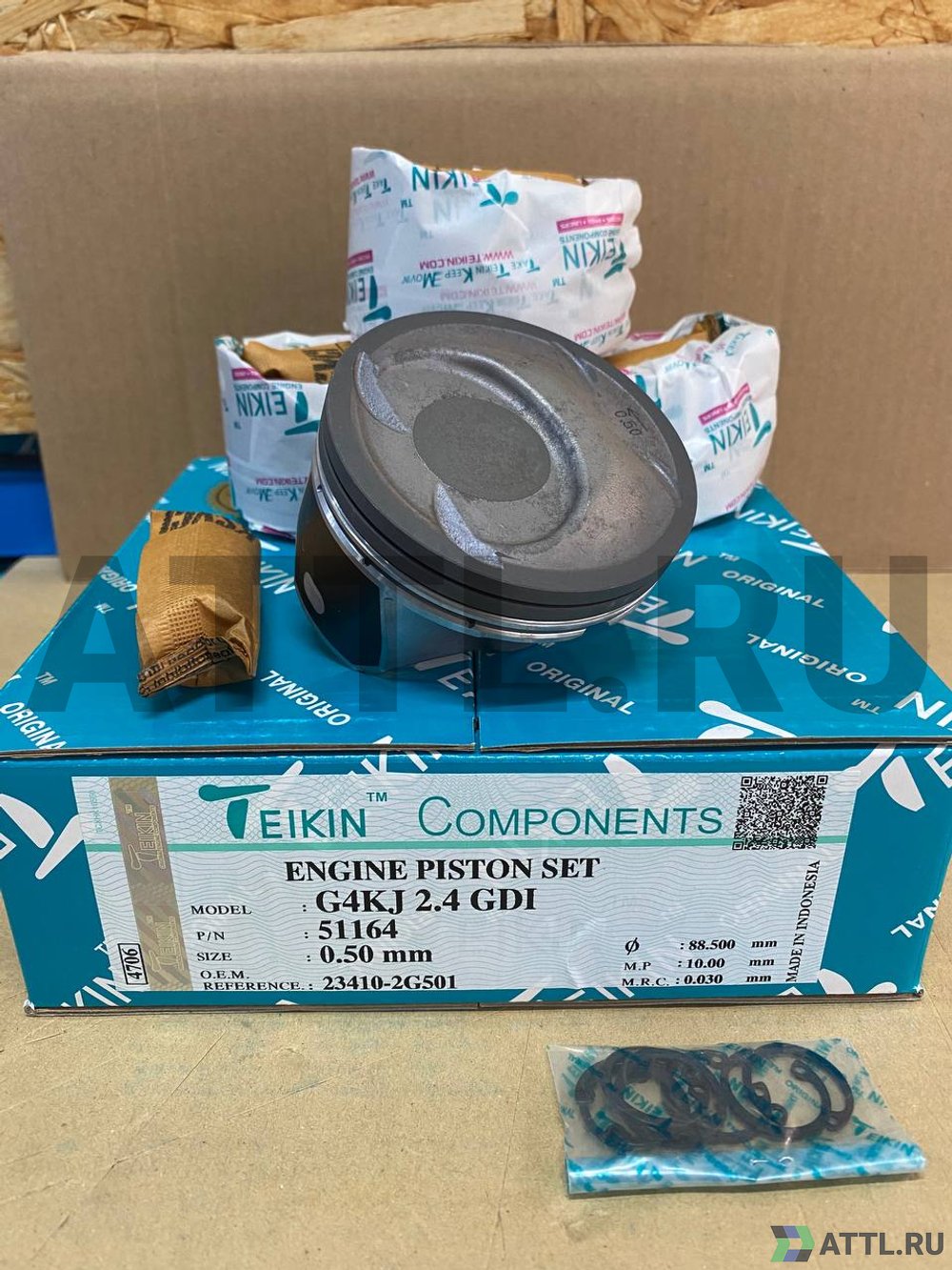 TEIKIN 51164 050 Комплект поршней G4KJ 2.4 GDI d88+0.50 1,2-1,2-2