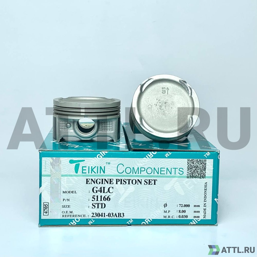 TEIKIN 51166 std Комплект поршней G4LC