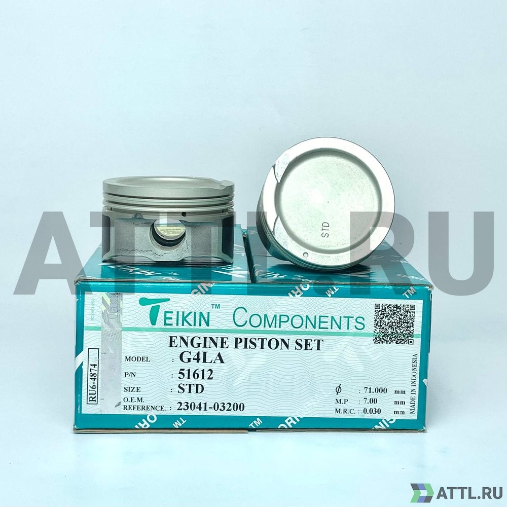 TEIKIN 51612 std Комплект поршней G4LA d71 STD 1-1,2-2