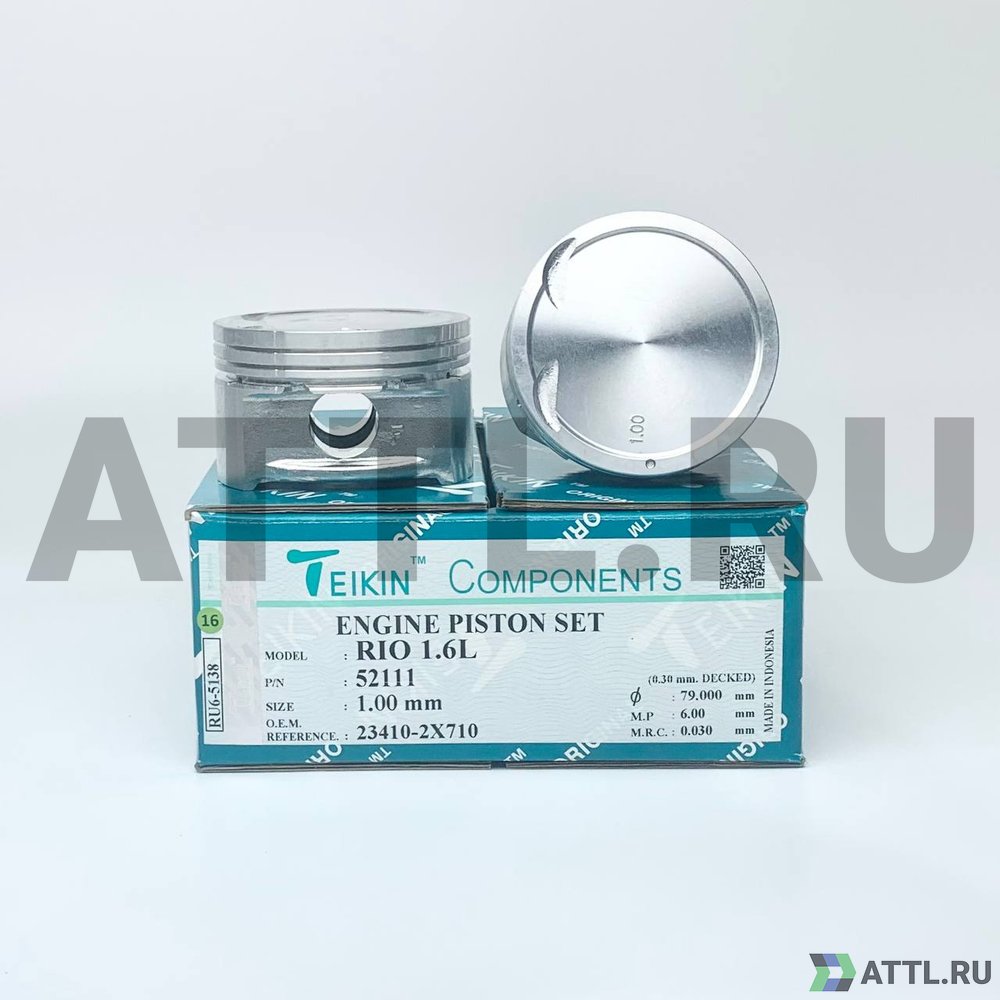 TEIKIN 52111 100 Комплект поршней S6D 1.6