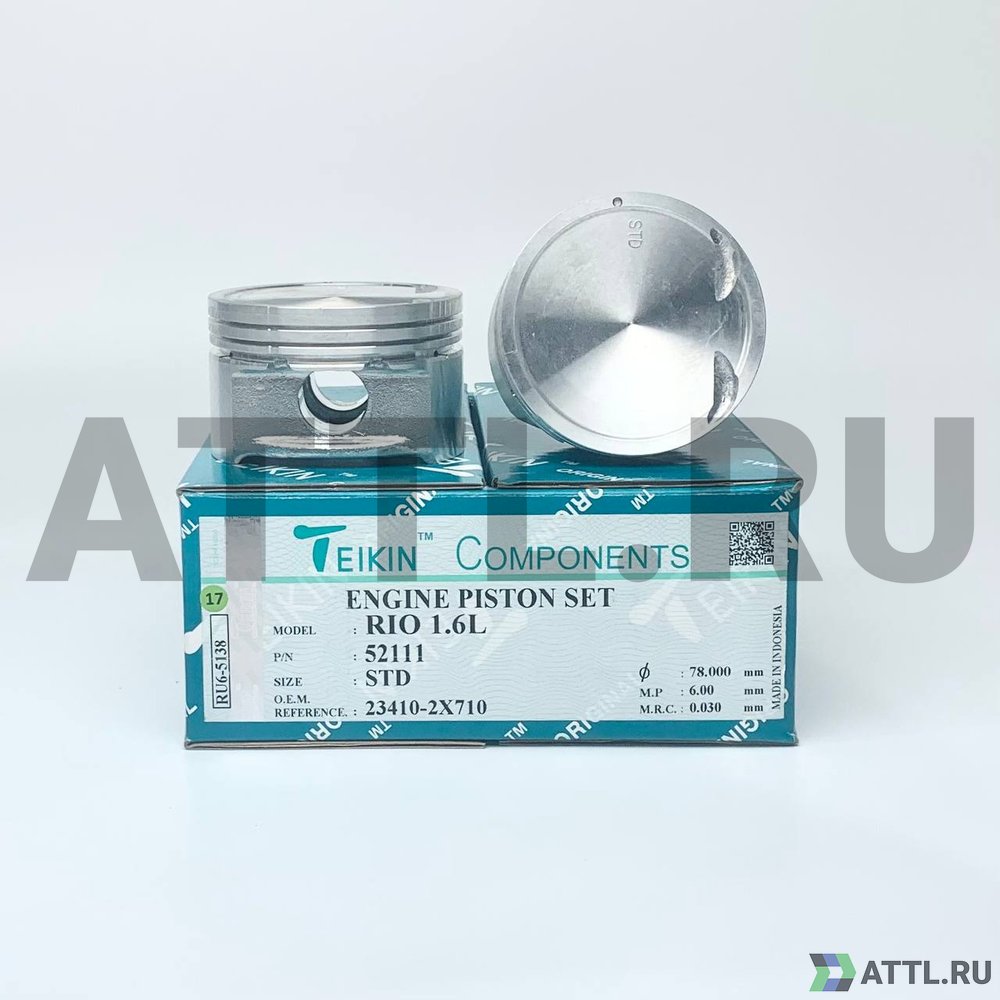 TEIKIN 52111 std Комплект поршней S6D 1.6