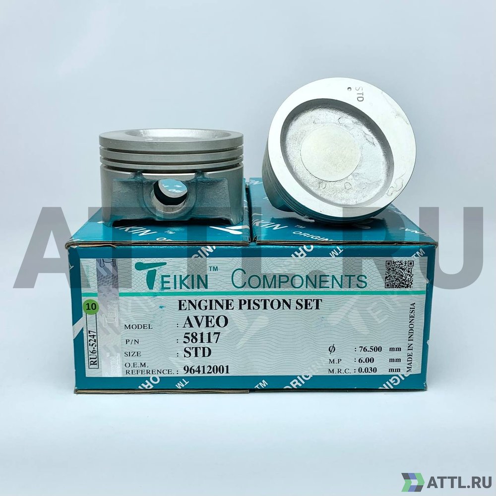 TEIKIN 58117 std Комплект поршней AVEO d76,5 STD 1,5-1,5-2