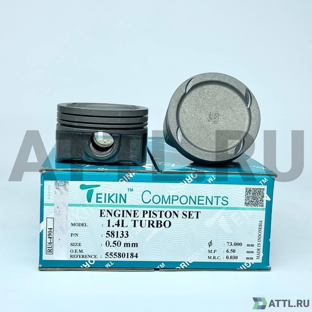 TEIKIN 58133 050 Комплект поршней 1.4L TURBO d72,5+0.50 1,2-1,2-2