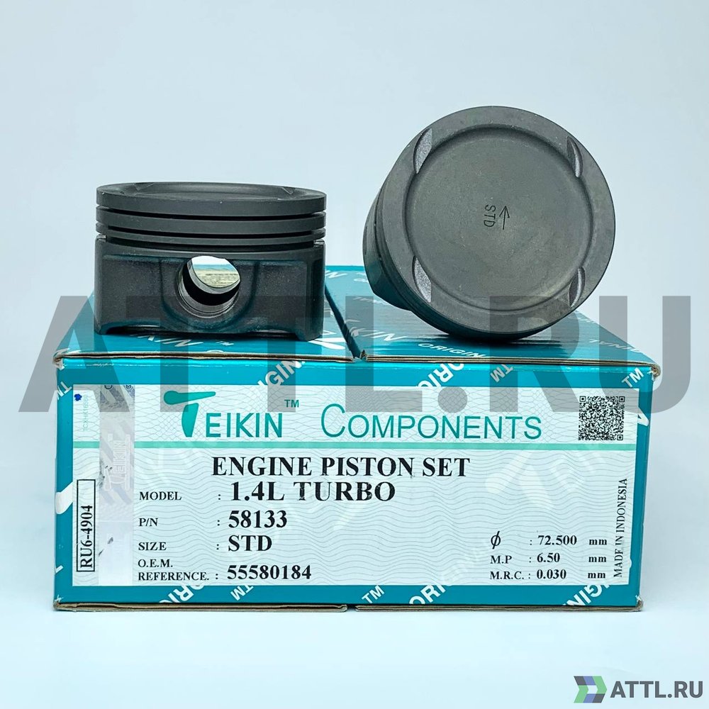 TEIKIN 58133 std Комплект поршней 1.4L TURBO d72,5 STD 1,2-1,2-2