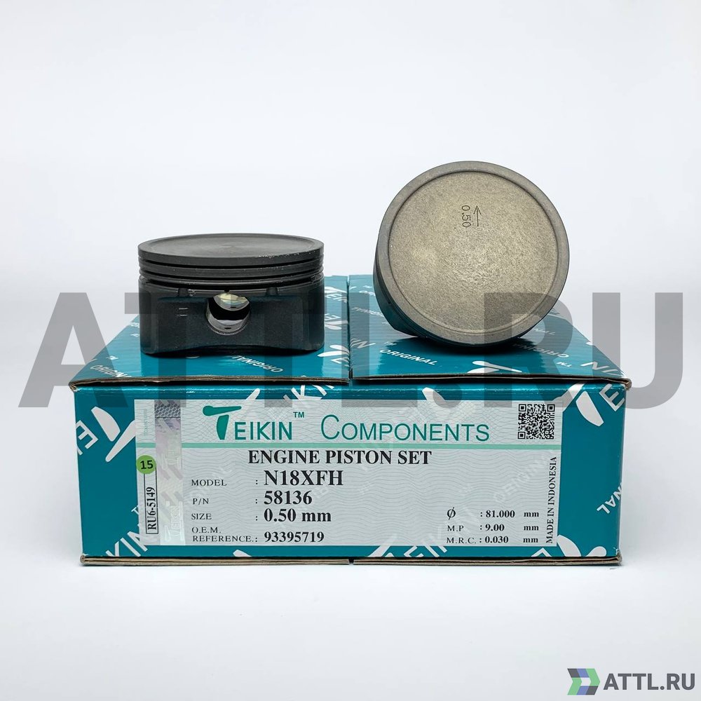 TEIKIN 58136 050 Комплект поршней N18XFH d80,5+0.50 1,2-1,2-2