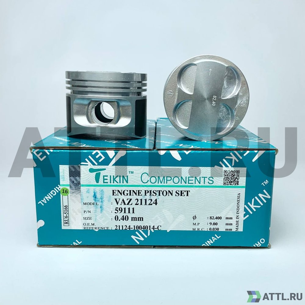 TEIKIN 59111 040 Комплект поршней VAZ 21124 d82+0.40 1,5-2-3,95