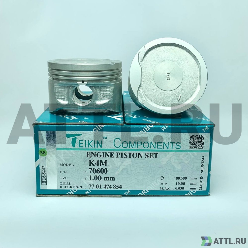 TEIKIN 70600 100 Комплект поршней K4M d79,5+1.00 1,5-1,5-2,5
