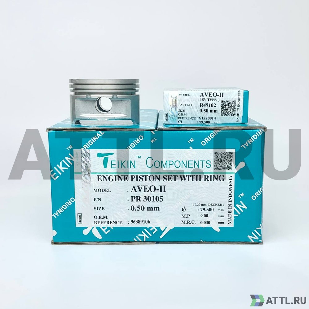 TEIKIN PR 30105 050 Комплект поршней с кольцами AVEO-II d79+0.50 1,2-1,5-3