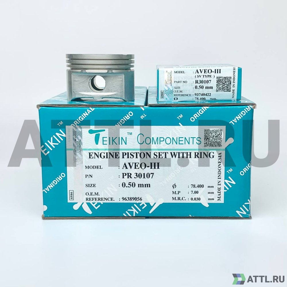 TEIKIN PR 30107 050 Комплект поршней с кольцами AVEO-III d77,9+0.50 1,2-1,5-2,5