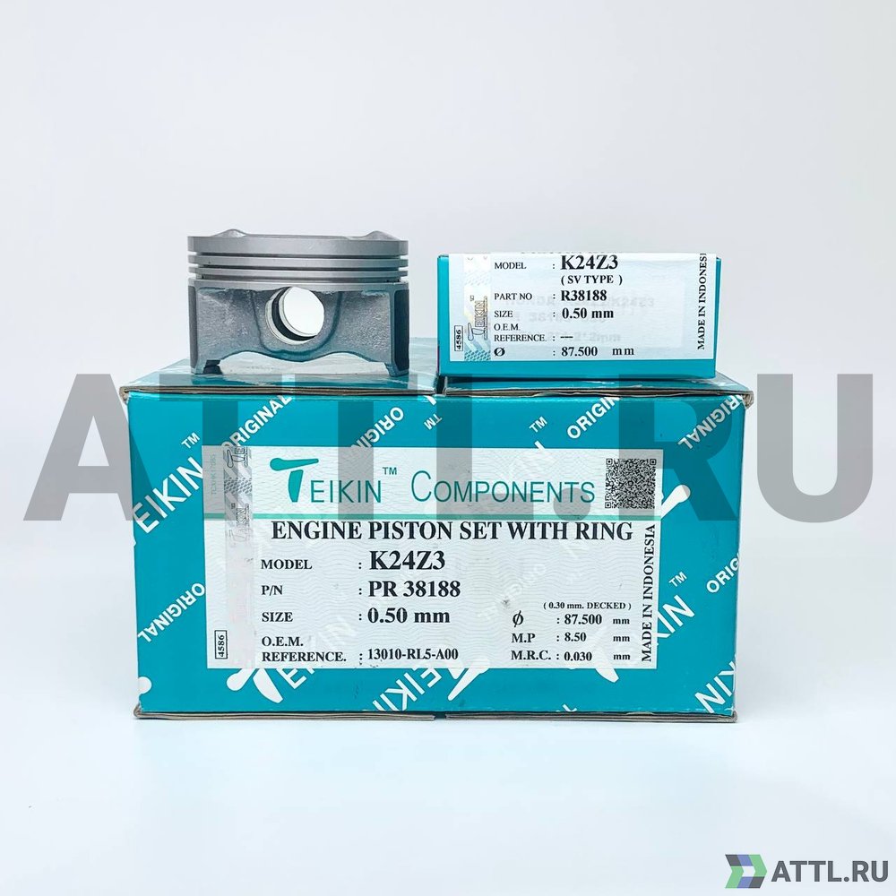TEIKIN PR 38188 050 Комплект поршней с кольцами K24Z3 d87+0.50 1,2-1,2-2
