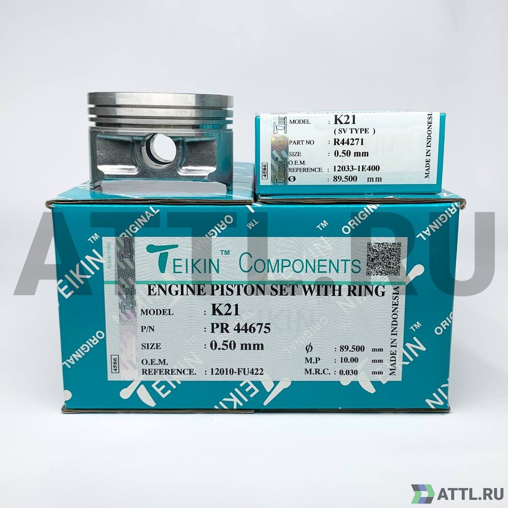 TEIKIN PR 44675 050 Комплект поршней с кольцами K21 d89+0.50 1,5-1,5-2,8
