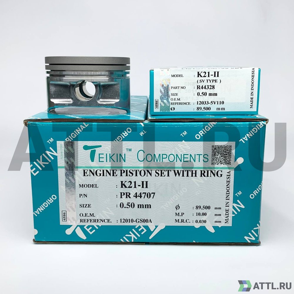 TEIKIN PR 44707 050 Комплект поршней с кольцами K21-II d89+0.50 1,2-1,2-2,5