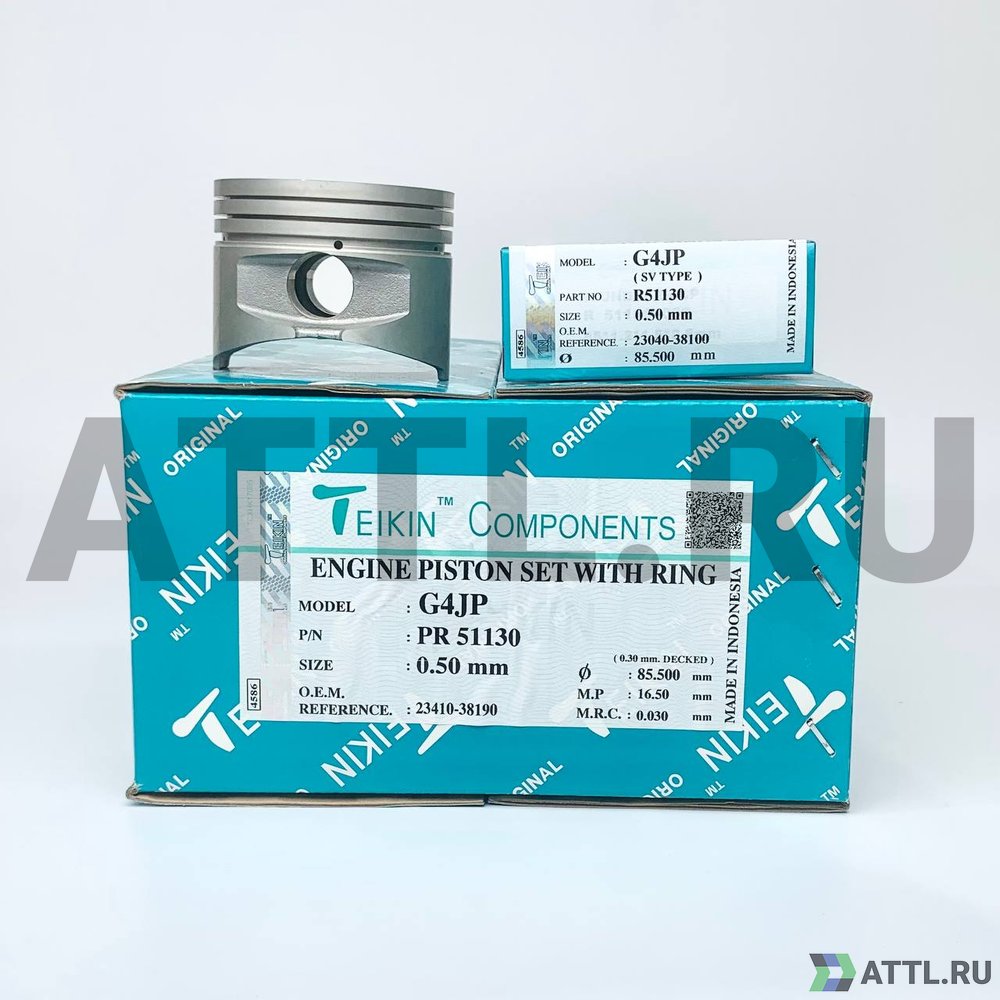 TEIKIN PR 51130 050 Комплект поршней с кольцами G4JP d85+0.50 1,2-1,5-2,8