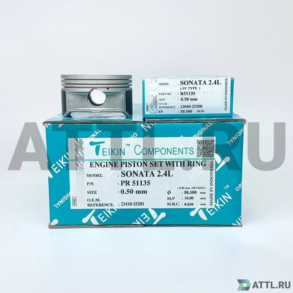 TEIKIN PR 51135 050 Комплект поршней с кольцами SONATA 2.4L d88+0.50 1,2-1,2-2