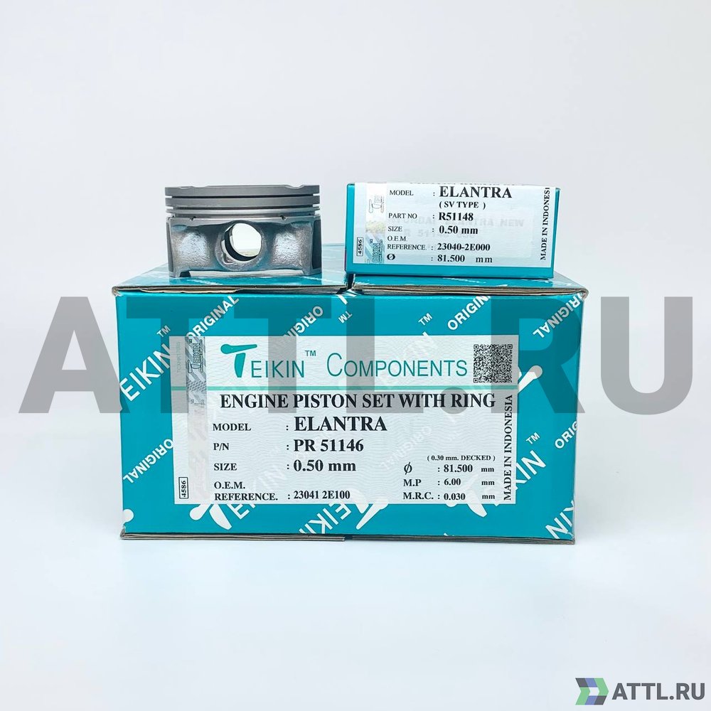 TEIKIN PR 51146 050 Комплект поршней с кольцами ELANTRA d81+0.50 1-1,2-2
