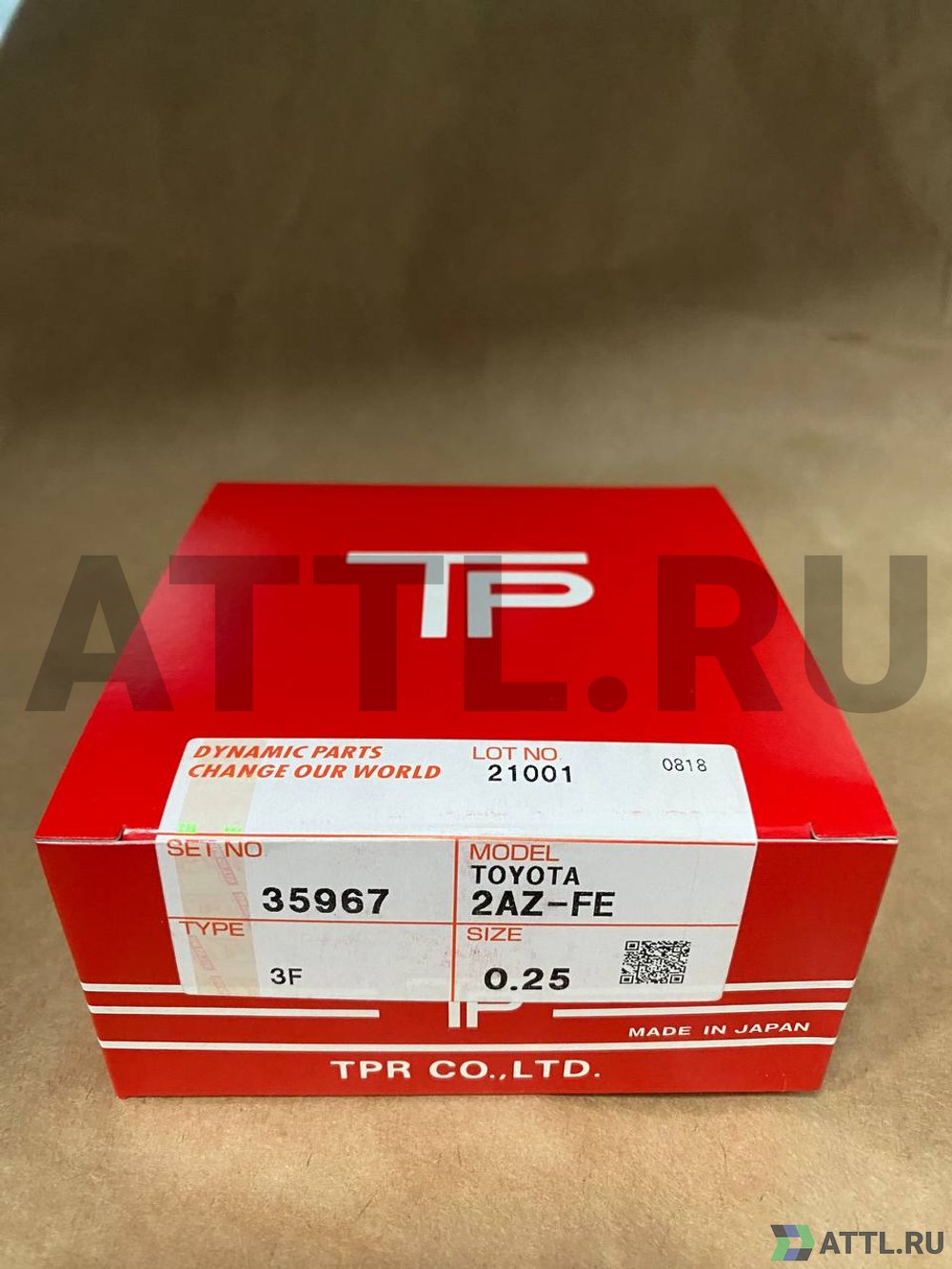 TPR 35967 025 Поршневые кольца 2AZ-FE
