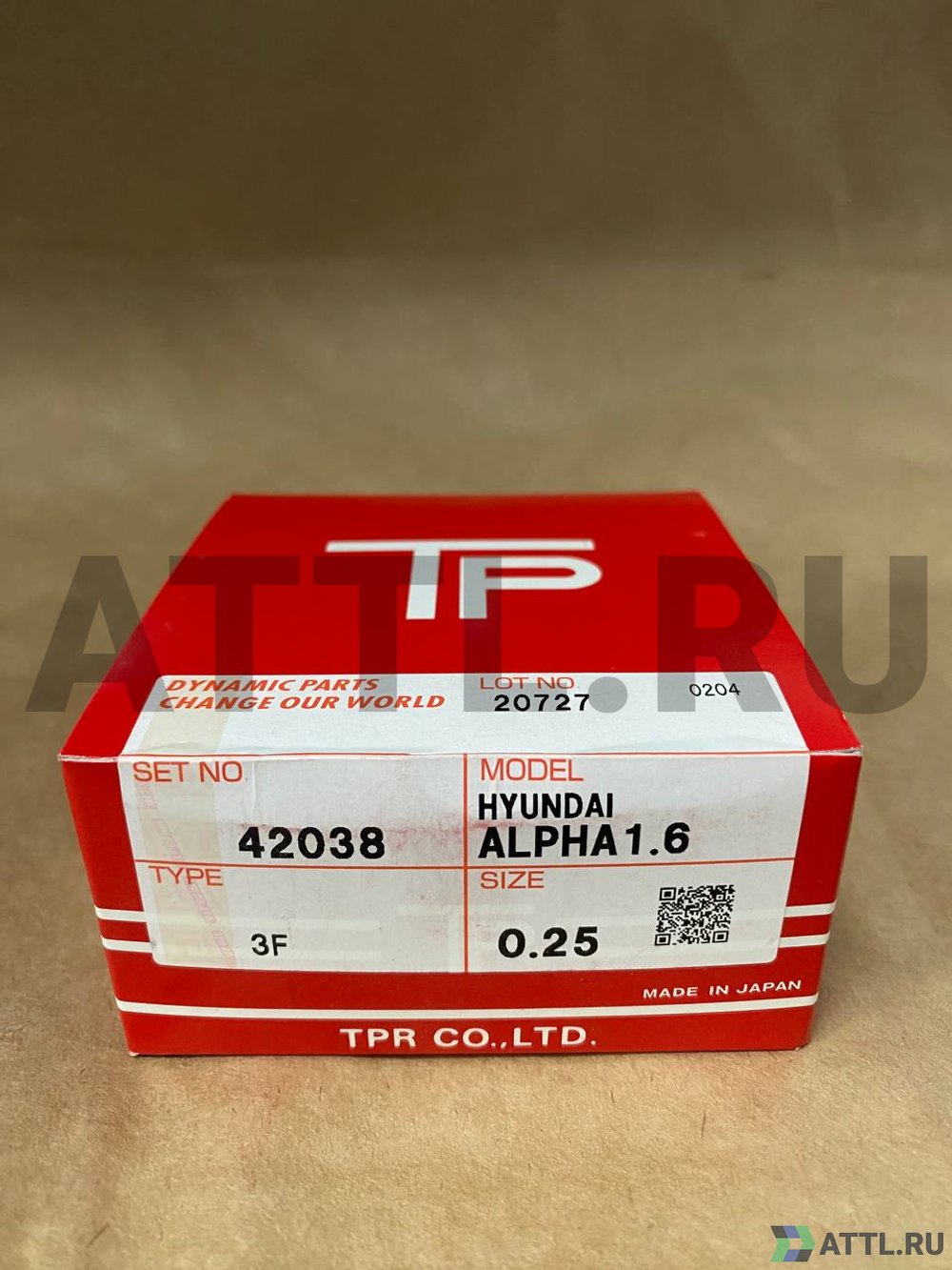 TPR 42038 025 Поршневые кольца ALPHA 1.6